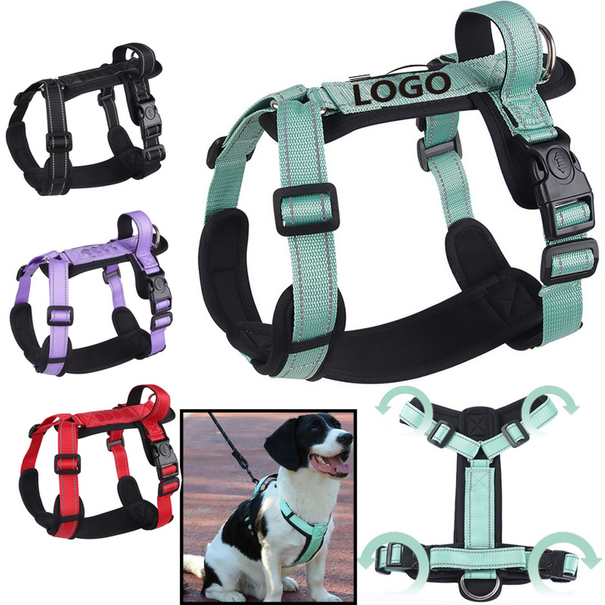 Anti-Breakaway Pet Traction Harness 6