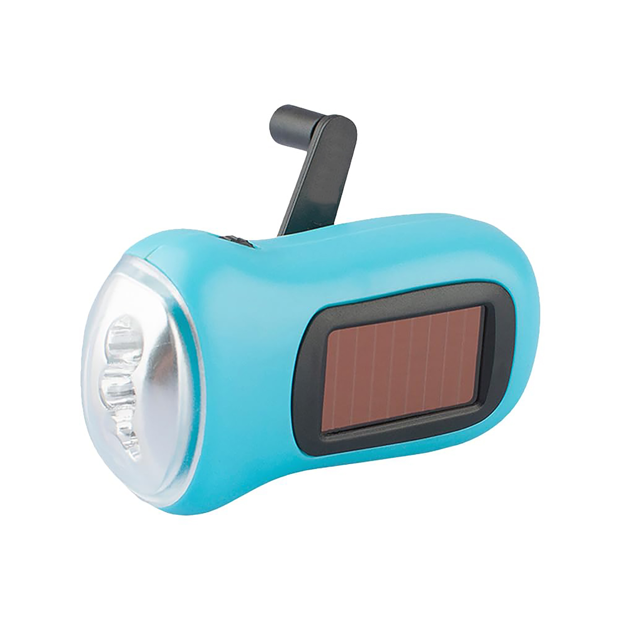 Hand-Crank and Solar Powered Emergency LED Flashlight 6