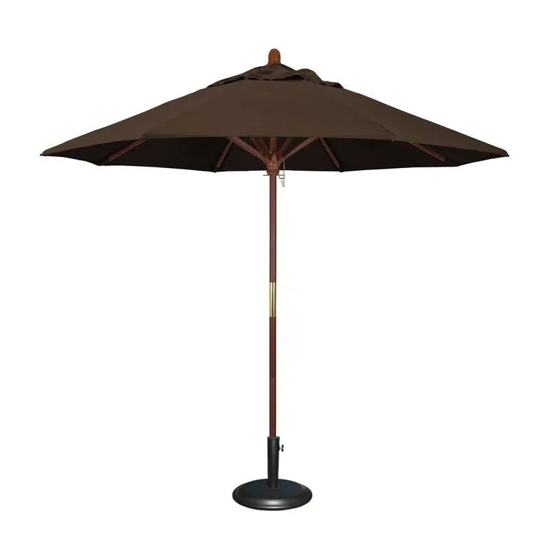 Commercial Market Umbrella-8'X8' 4 Panels Wood Pole 7