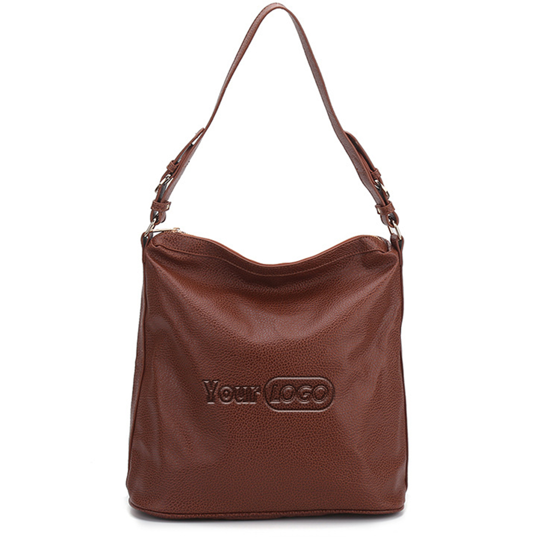 Large PU leather Tote Bag for Women, custom tote bag with logo imprint 3