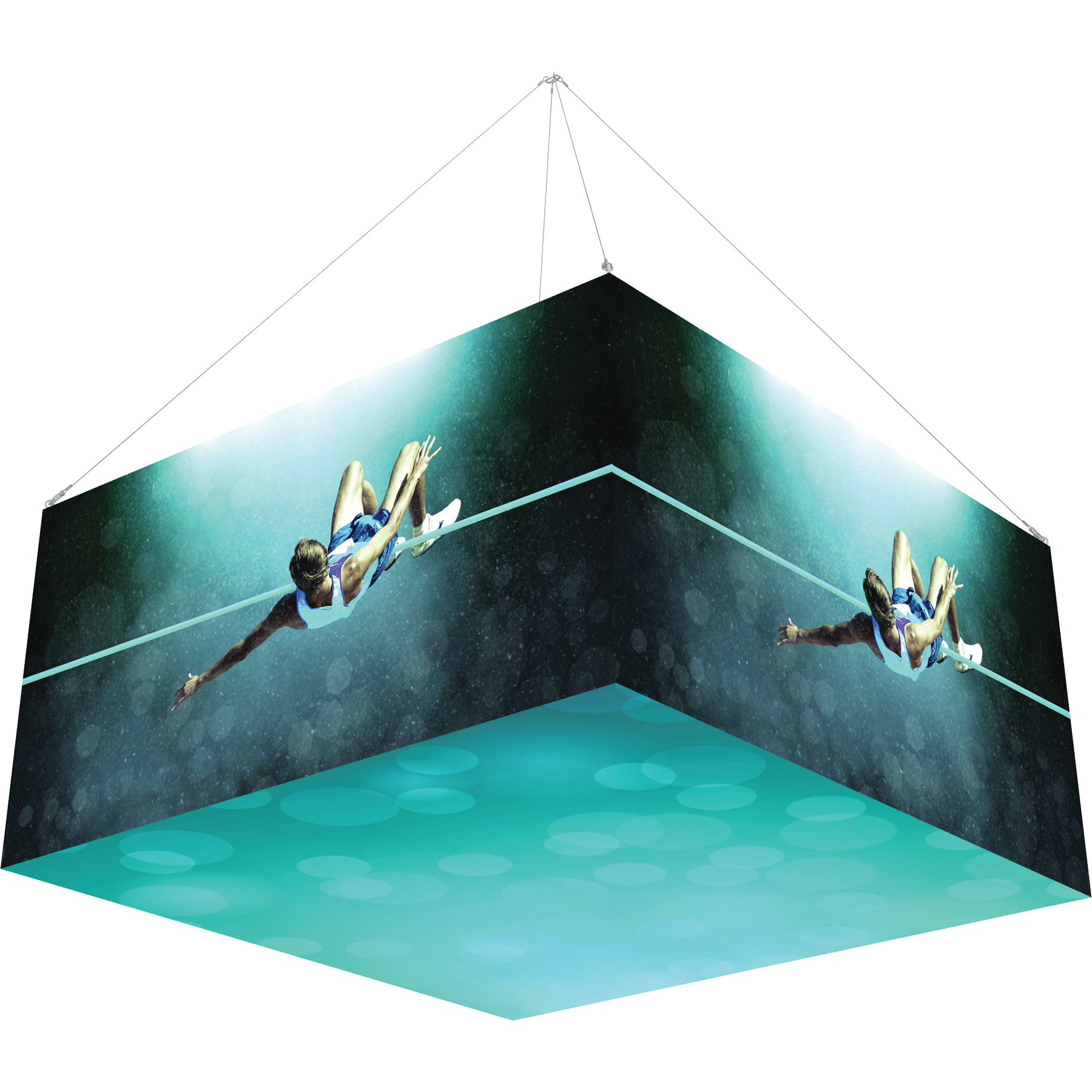 Formulate Backlit Square Hanging Structure 0804