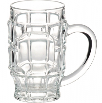 17.75 oz. Dimpled Glass Beer Mugs 6