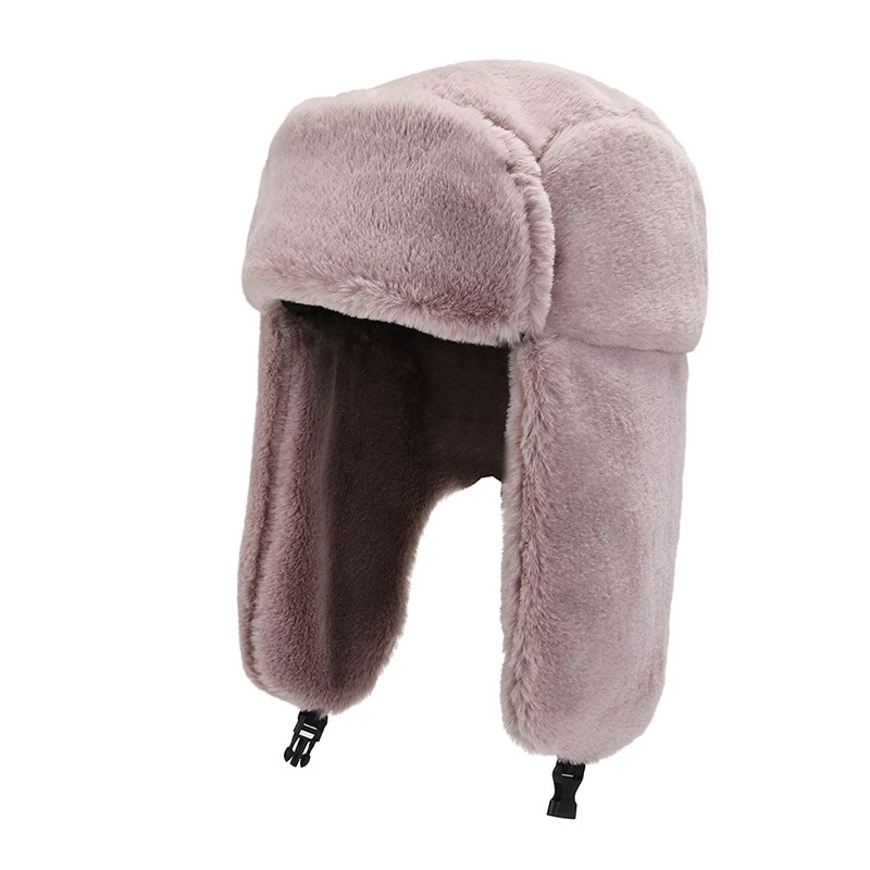 Adults Winter Plush Windproof Full Hood Earflap Hat 7