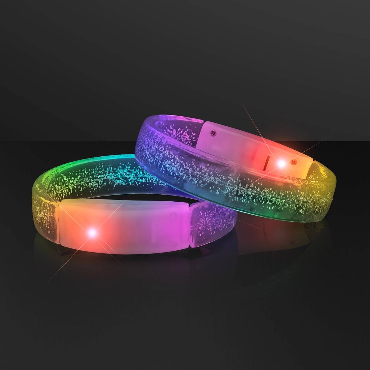 Color Change Bangle Bracelet, Light Bubbles 6