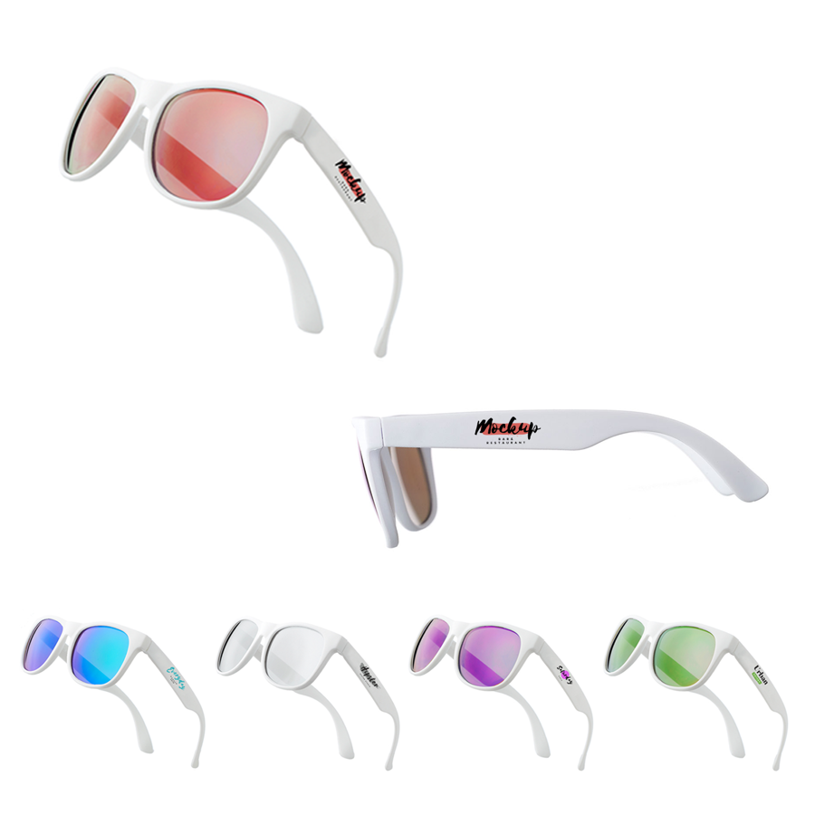 Vivid Glow Shades w/ white frames 4