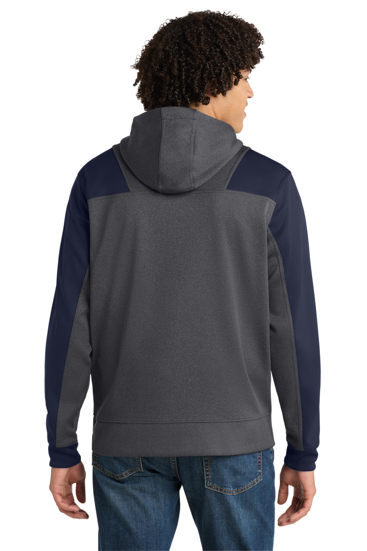 Sport-Tek Tech Fleece Colorblock 1/4-Zip Hooded Sweatshirt. ST249, custom hoodie or sweatshirt with logo imprint 59