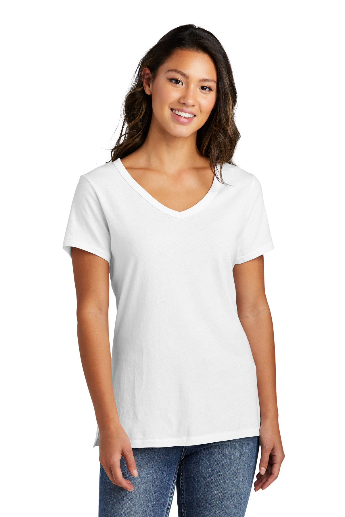 Port & Co Women's Beach Wash Garment-Dyed V-Neck Tee LPC099V 54