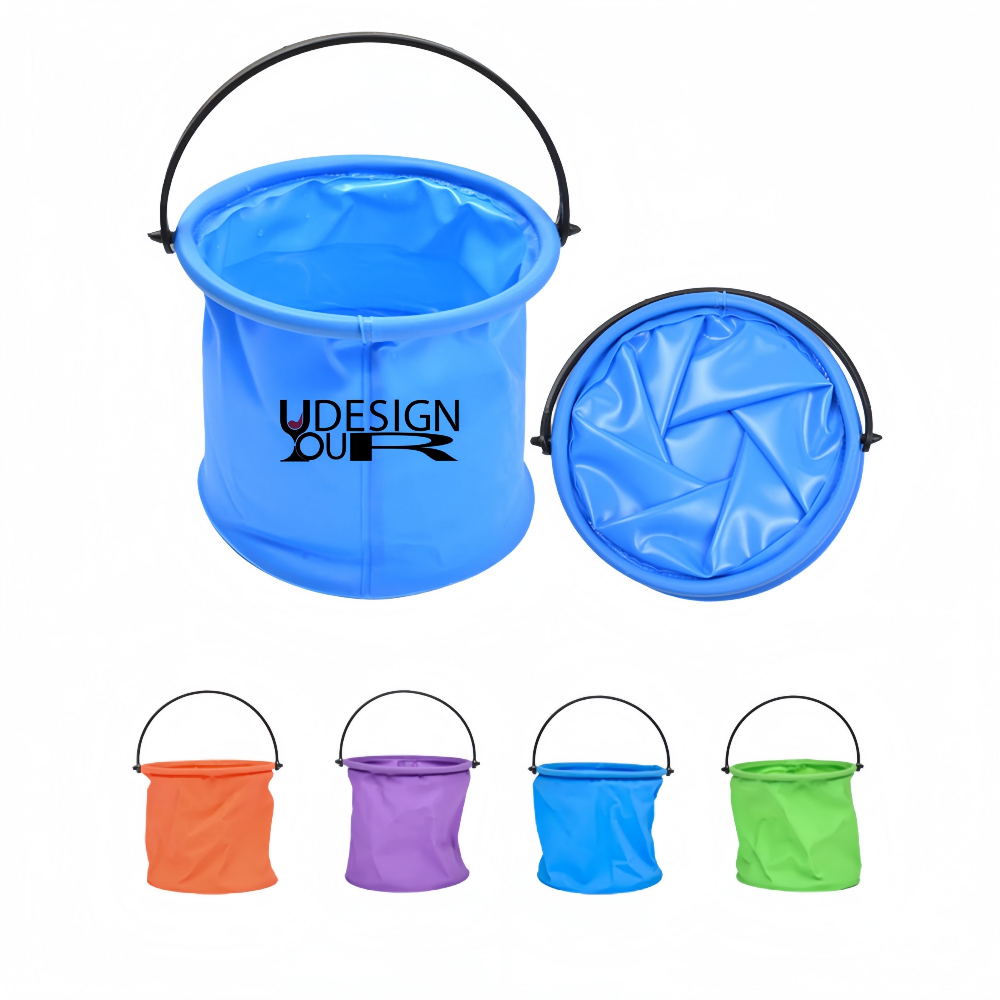 5.1" x 5.5" Portable Outdoor Folding Bucket For Household 1