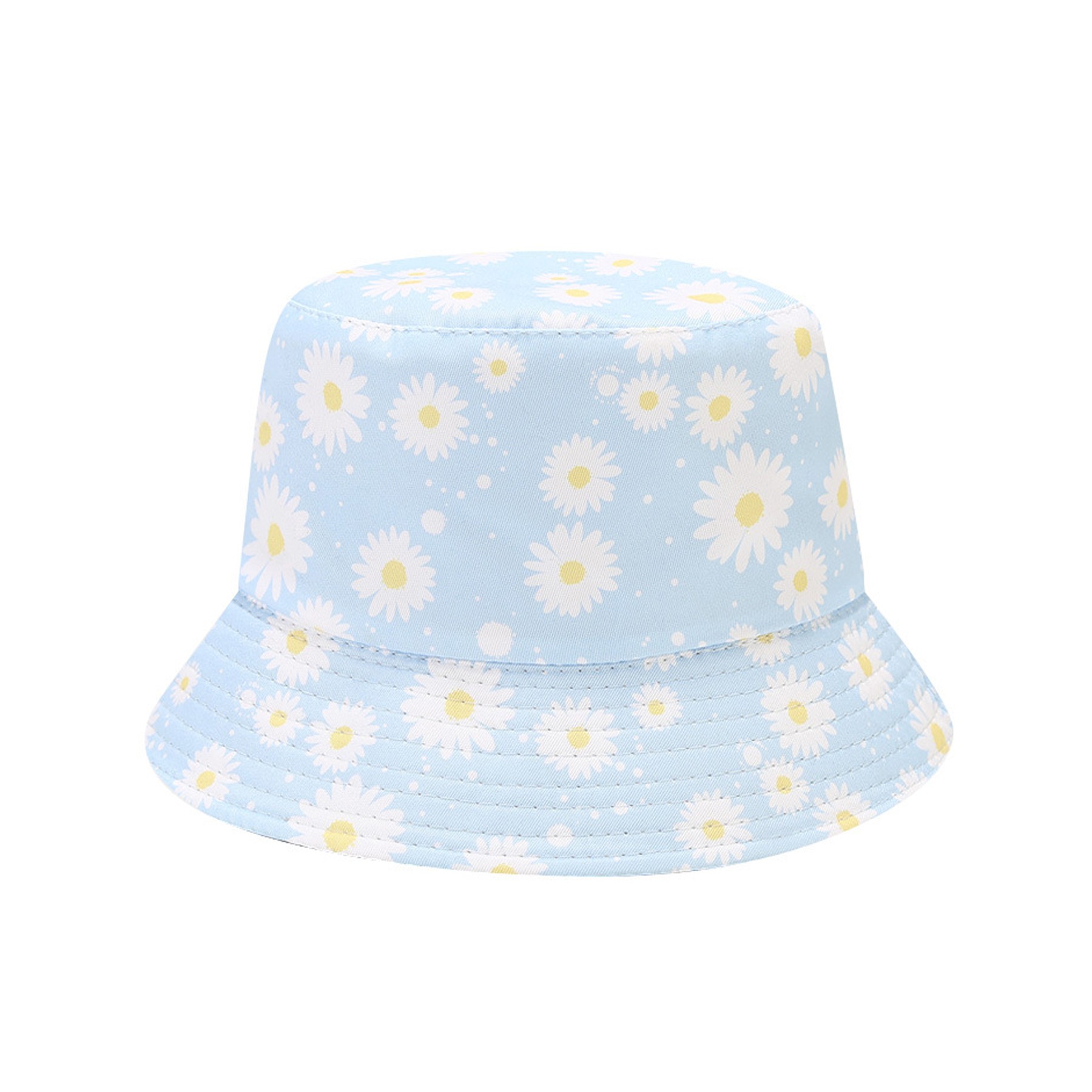 Reversible Cotton Small Flower Pattern Bucket Hat