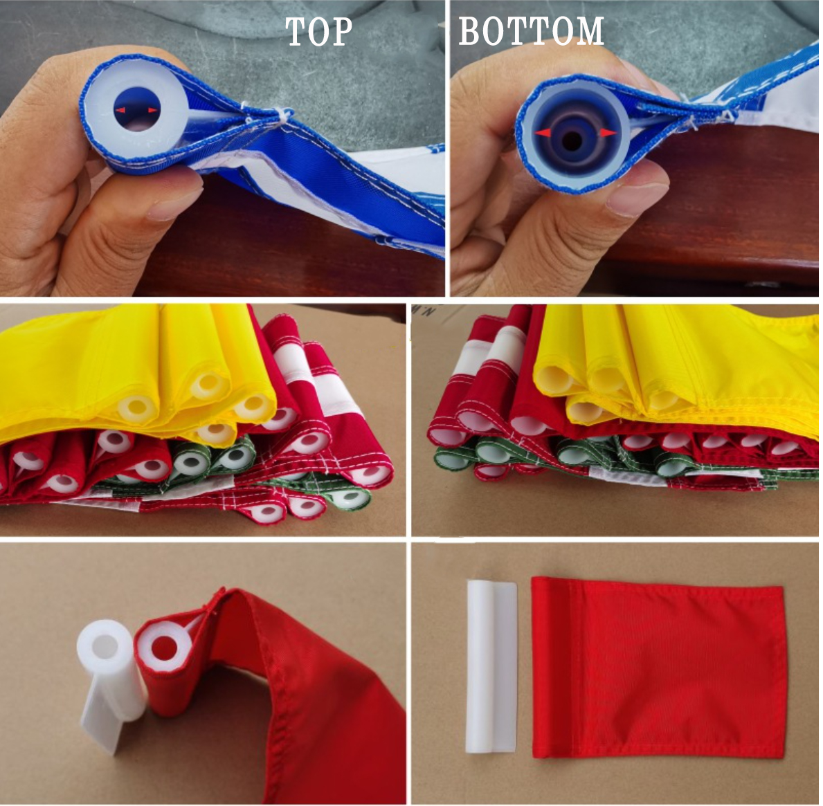 8" L x 6" W Custom 420D Golf Flags Connecting Tube 1