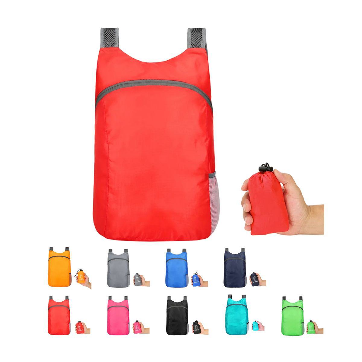 Polyester Lightweight Foldable Backpack 12