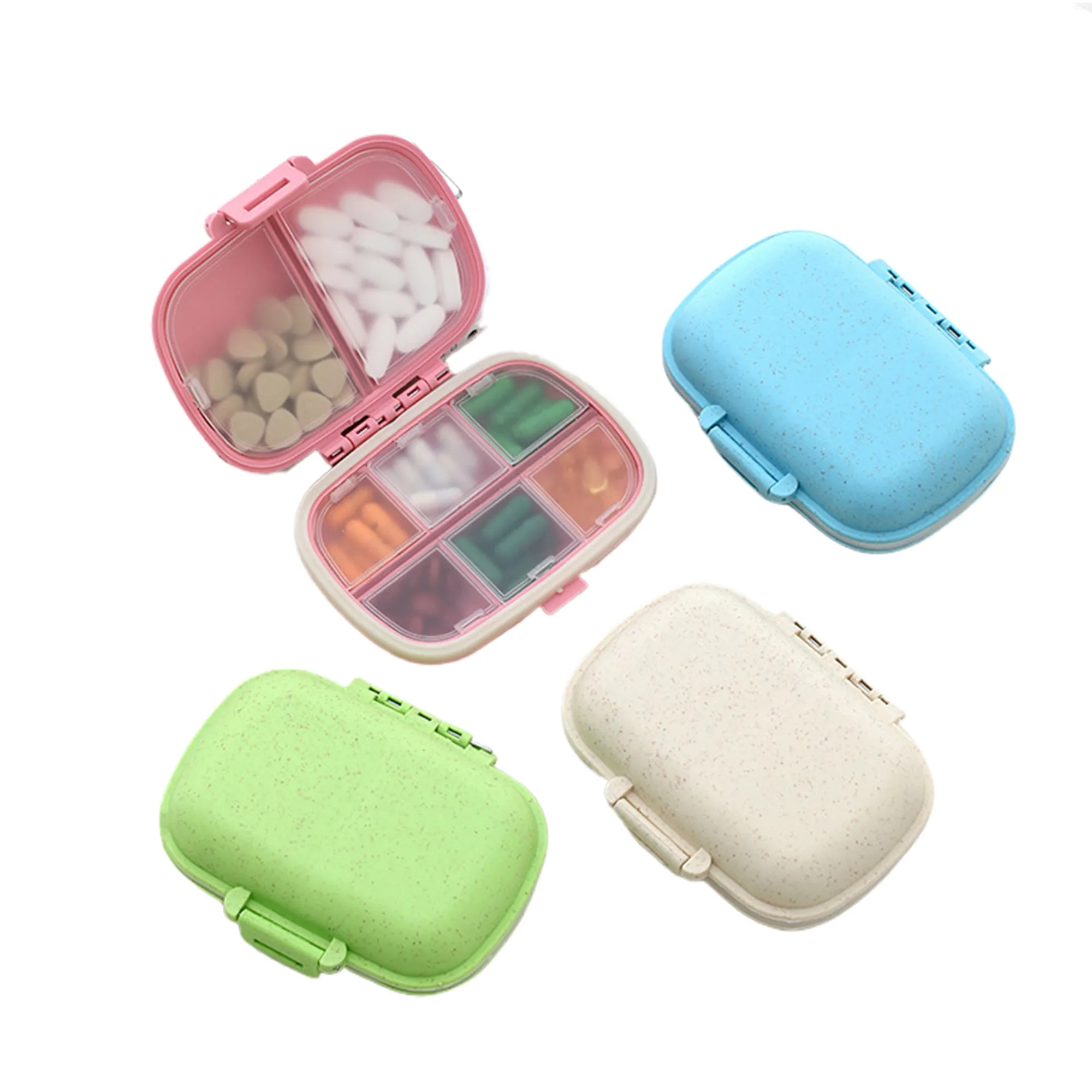 MOQ200 Moisture Proof Weekly Pill Organizer 8 Compartments 3