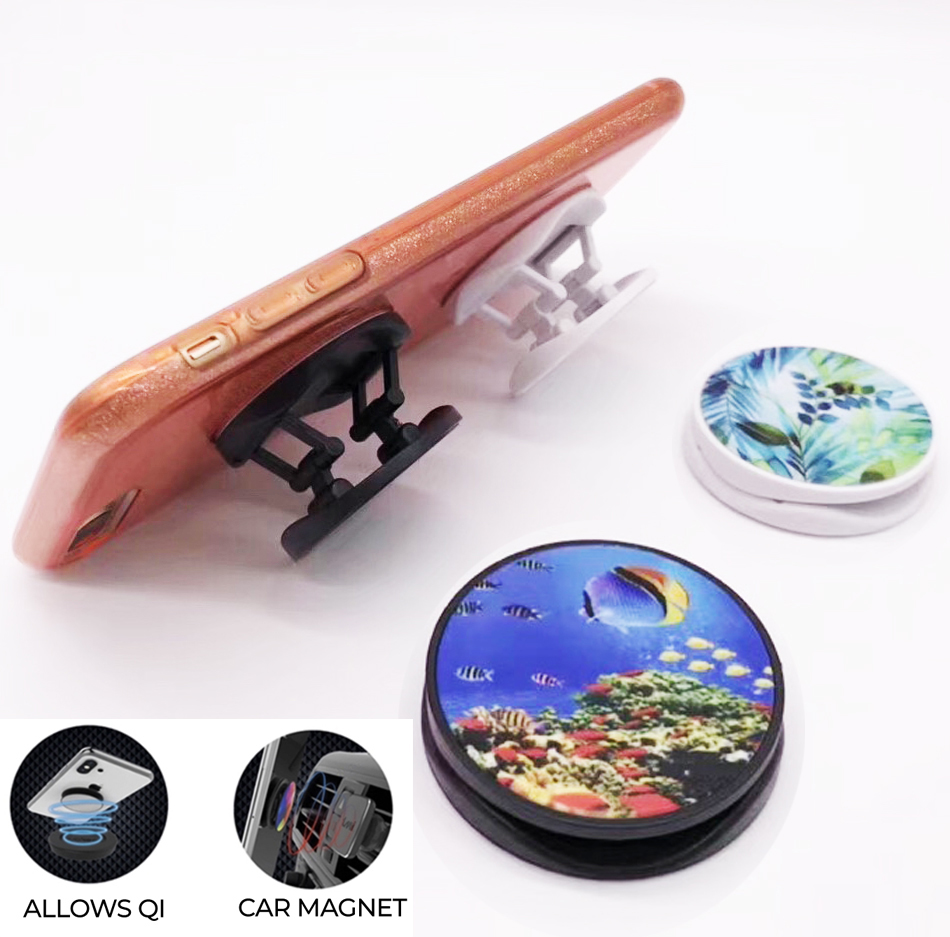 Lincoln Legs Round Phone Stand And Grip Holder 2