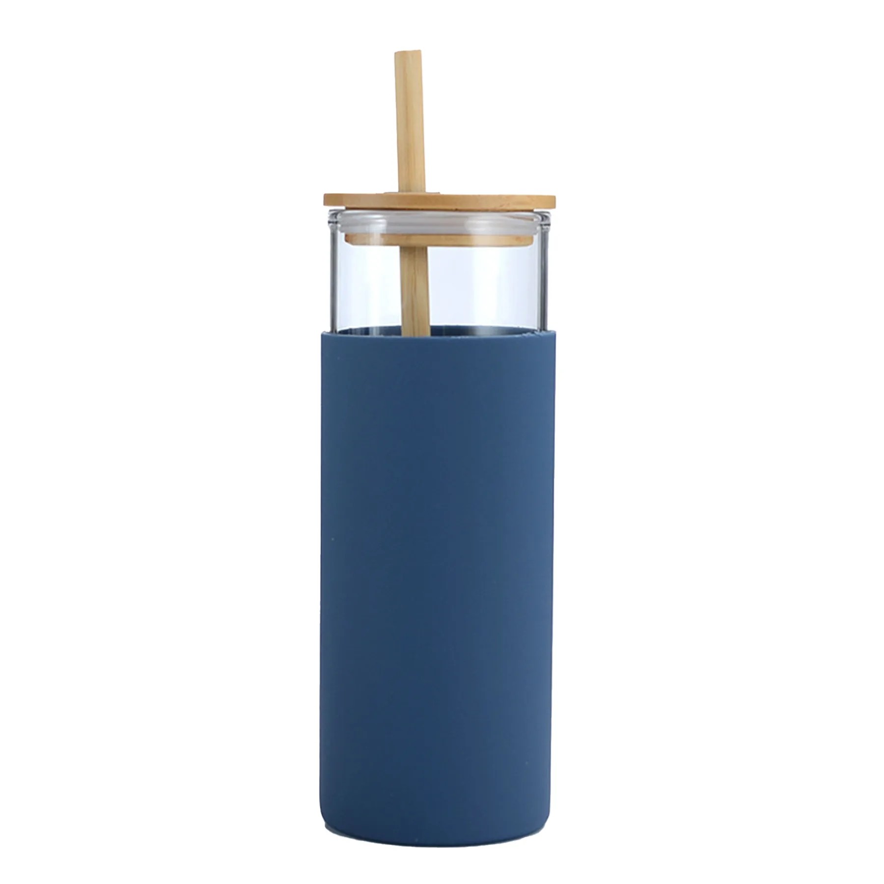 Drinking Glass W/Straw 5