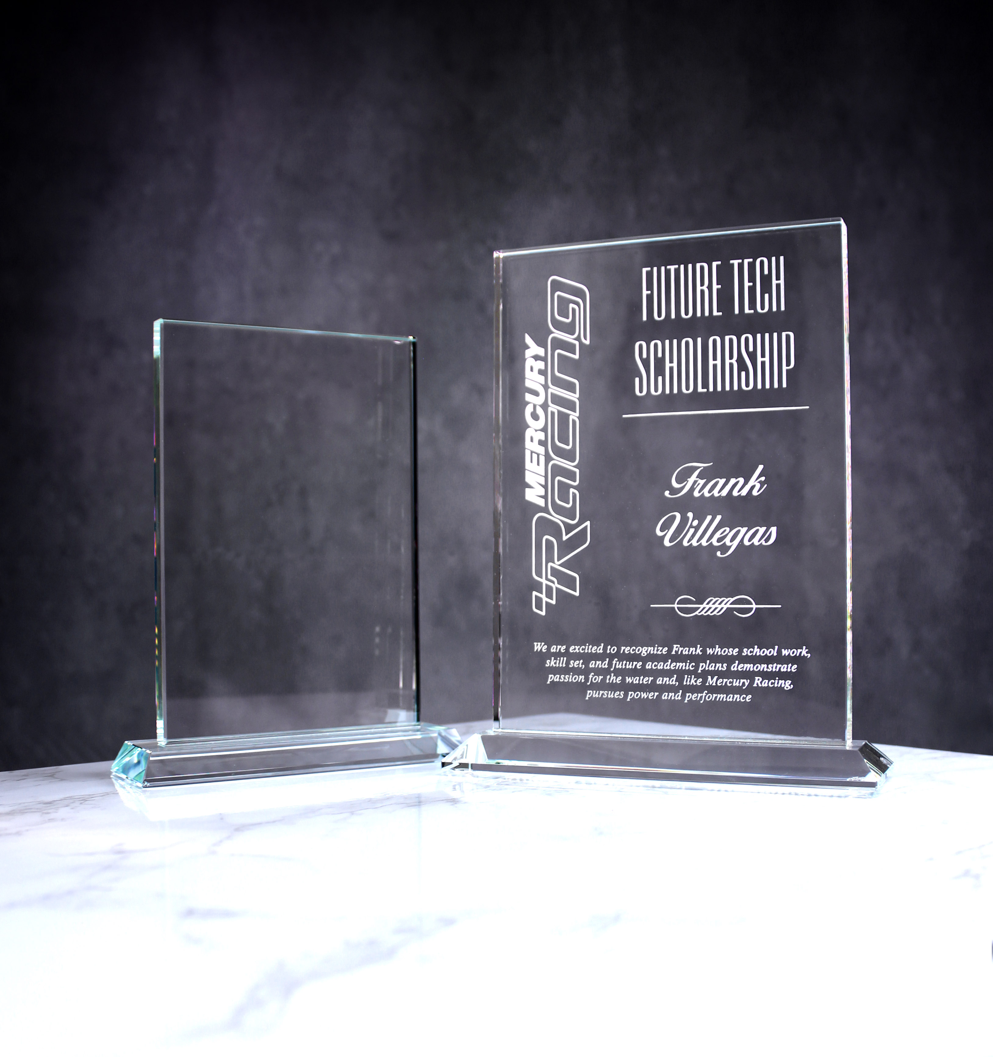 StarFire Vertical Glass Rectangle Award (7"x6") 1