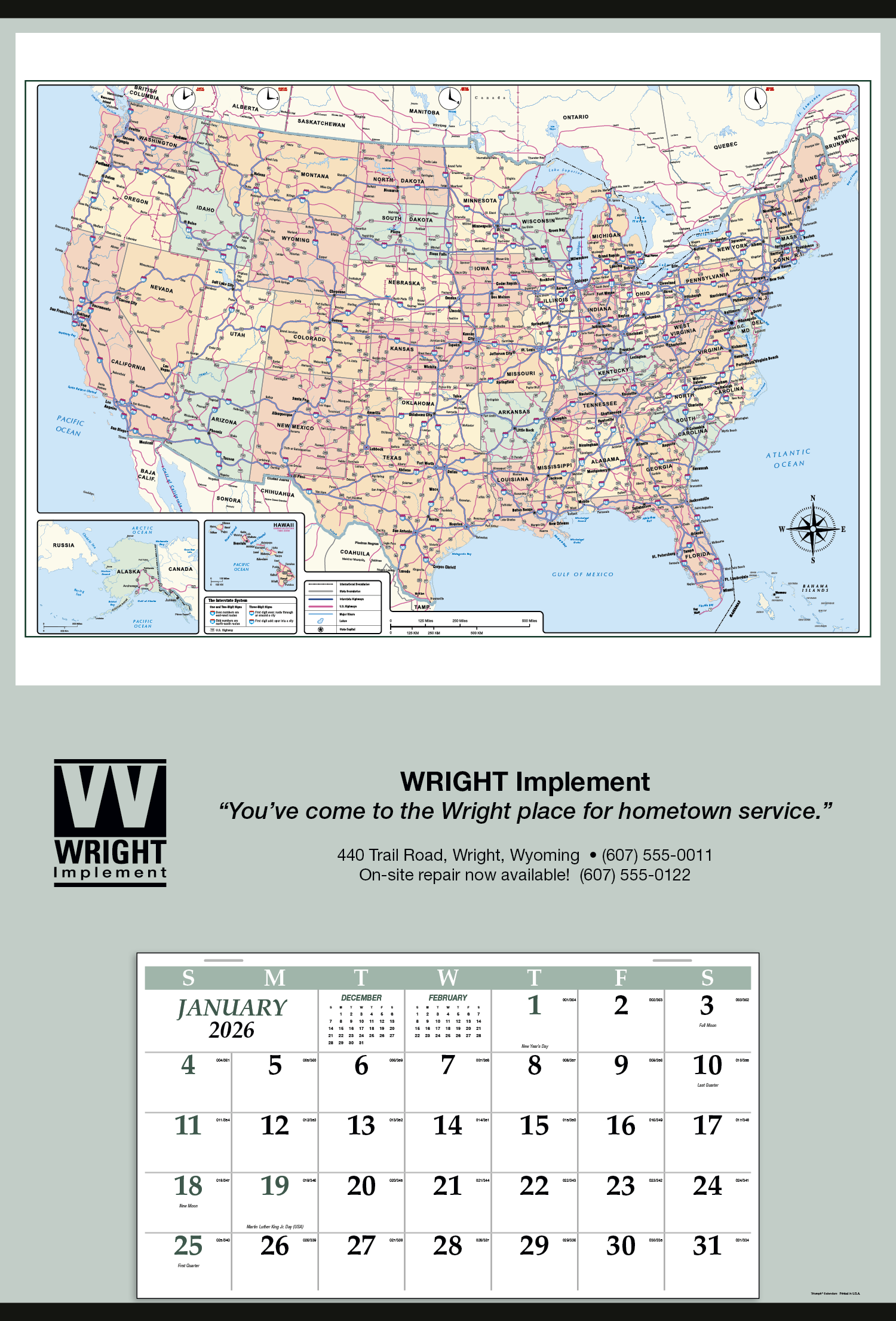 Triumph® Calendars Jumbo Hanger (12-Month) Calendar
