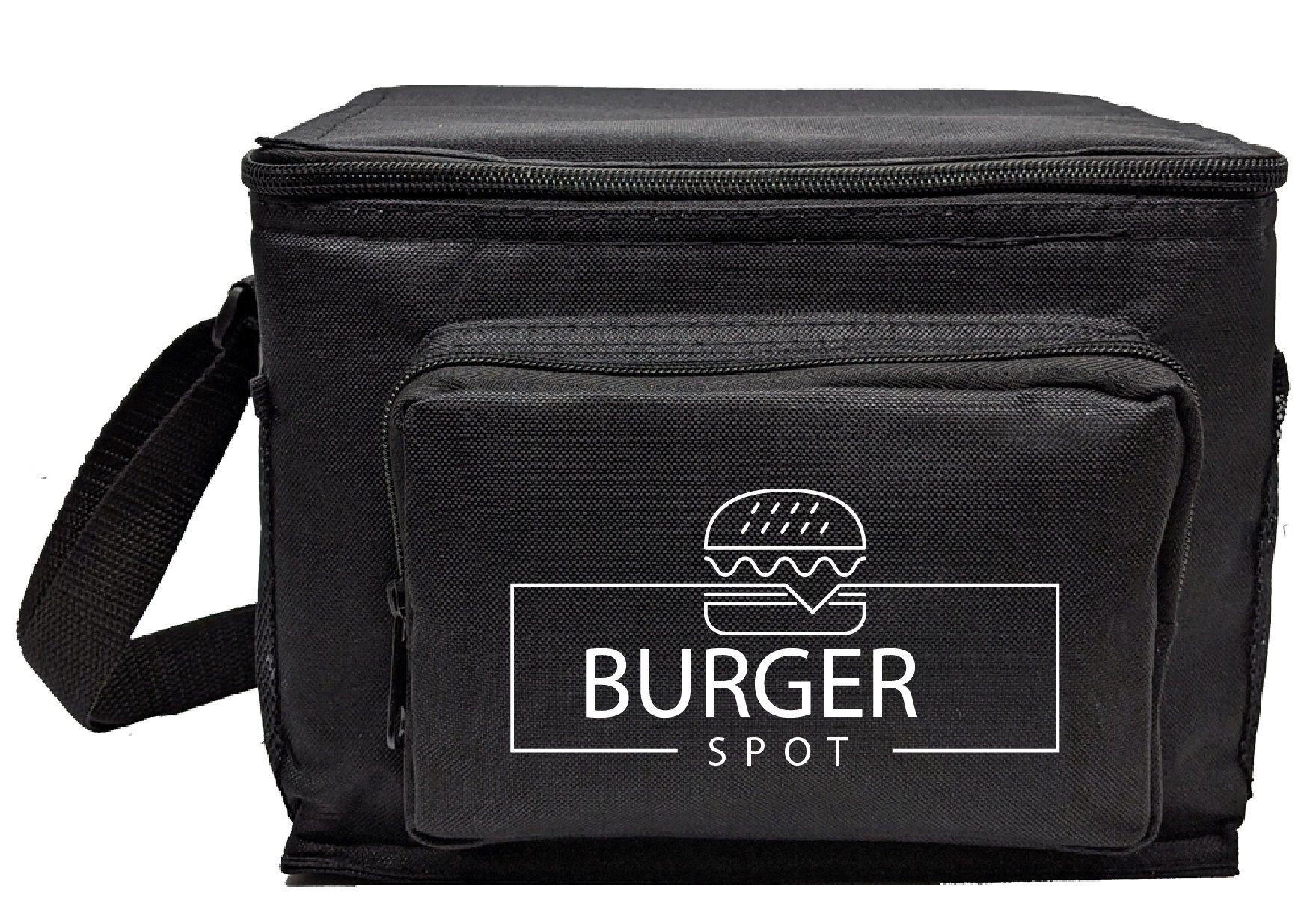 6 Pack Poly Cooler bag with Side Pockets 7