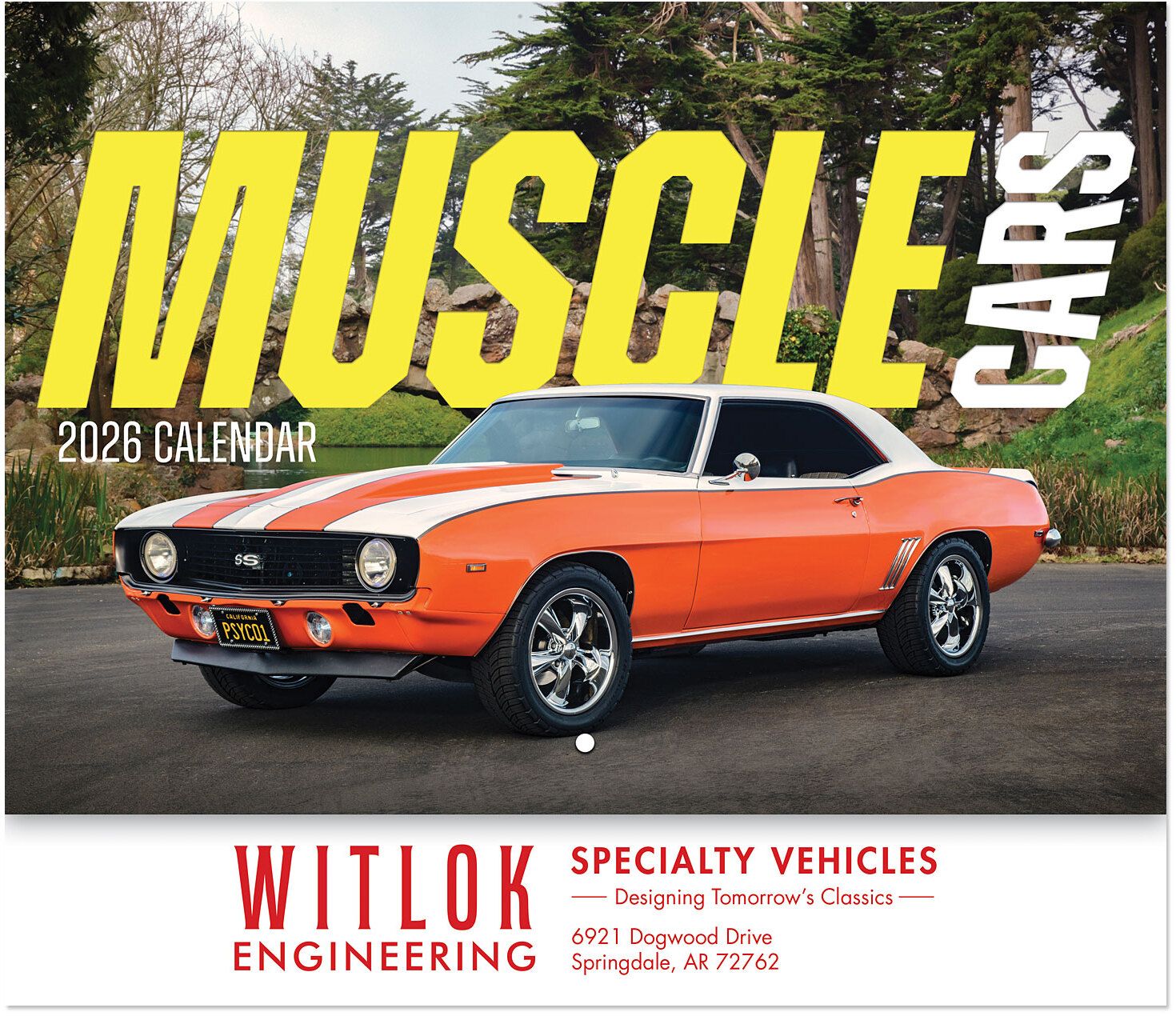 MUSCLE CARS STAPLED WALL CALENDAR 1