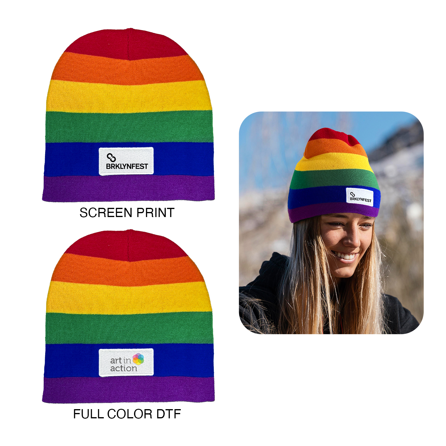 Rainbow Beanie 2