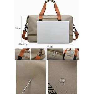 Shoulder Bag With Shoe Separation Oxford Cloth Fitness Bag 4