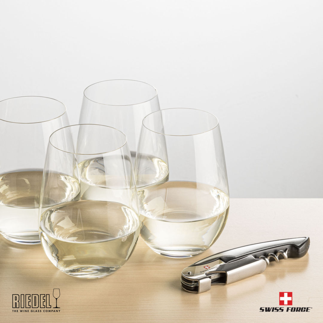 Swiss Force® Opener & RIEDEL Stemless Wine 12