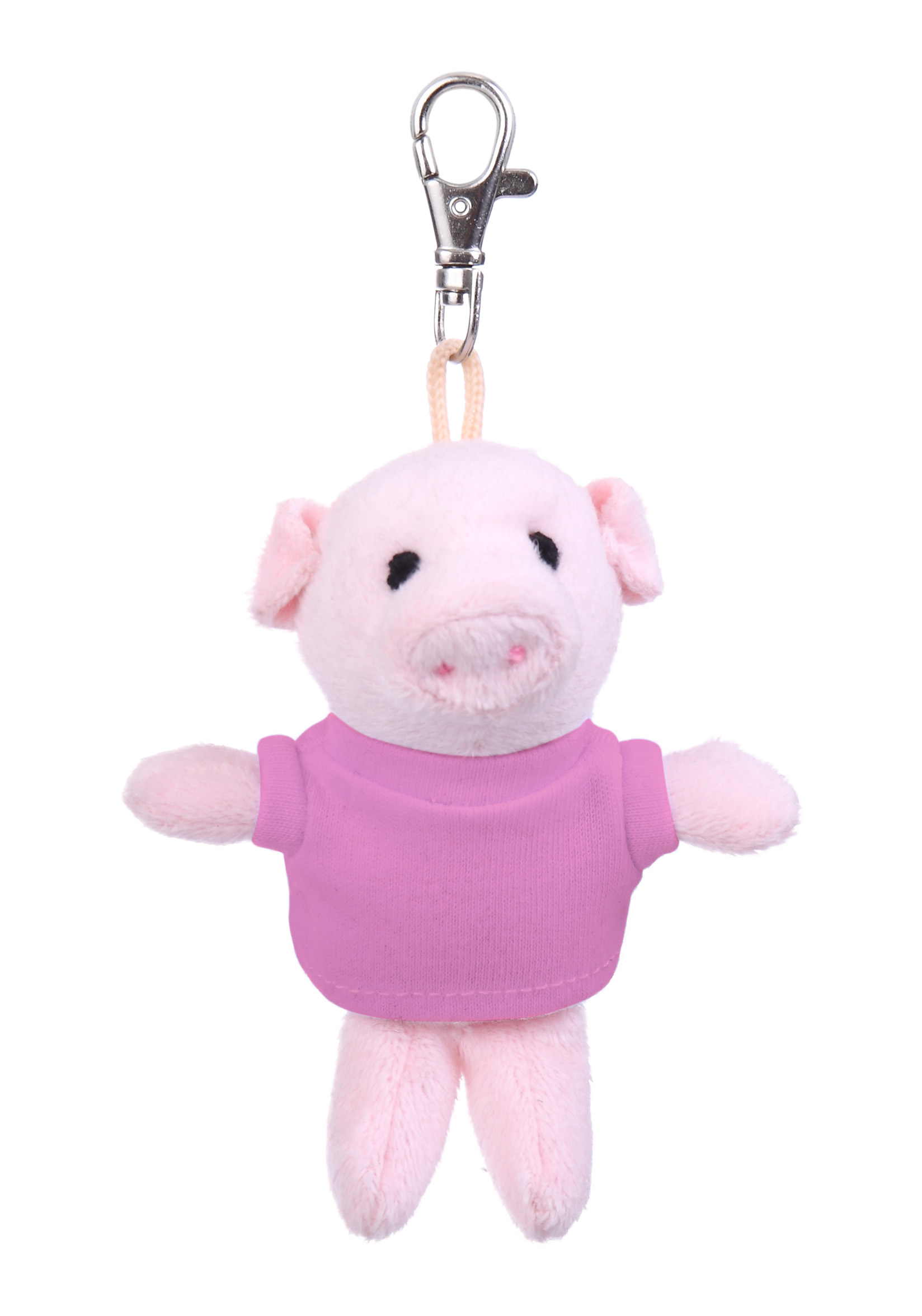 Soft Plush Pig Keychain with Tee 12