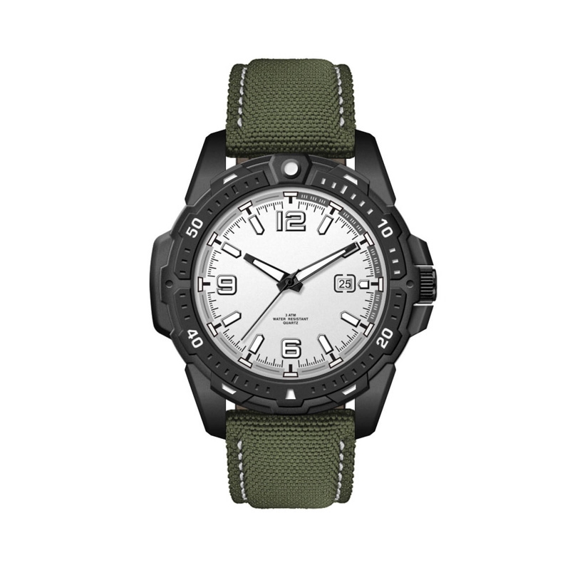 45MM. BLACK METAL CASE, 3-HAND MVT, DTE 2