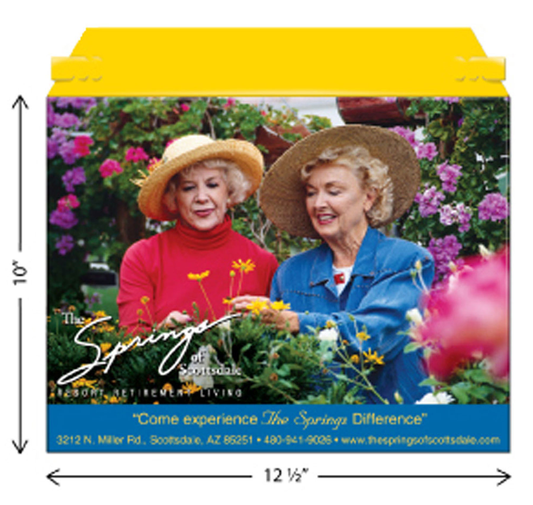 Custom Envelope (12.5" X 10") Priority Mailer *Includes Full Color W/ High Gloss Finish 12