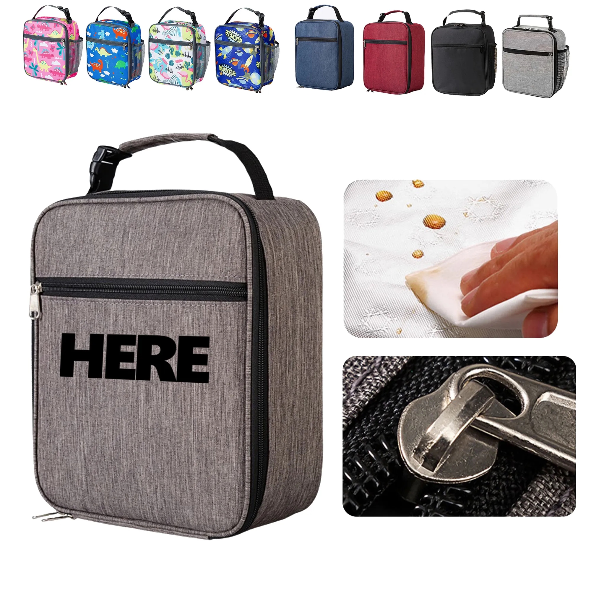 Durable Oxford Insulated Carry Lunch Box 3