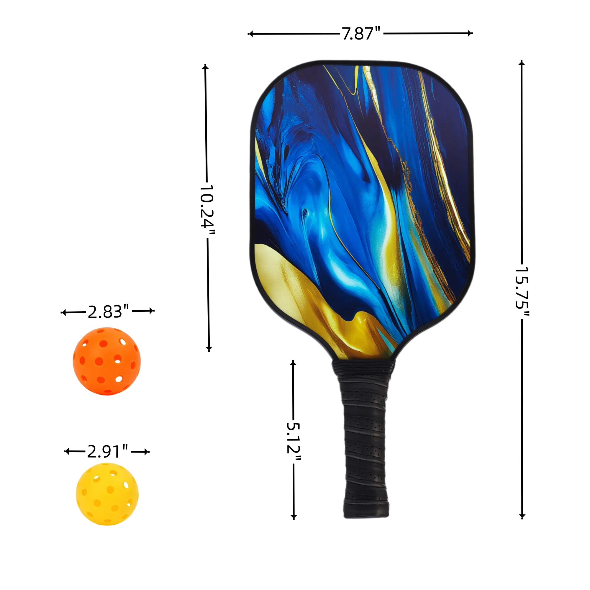 Carbon Fiber Pickleball Paddle Set 2