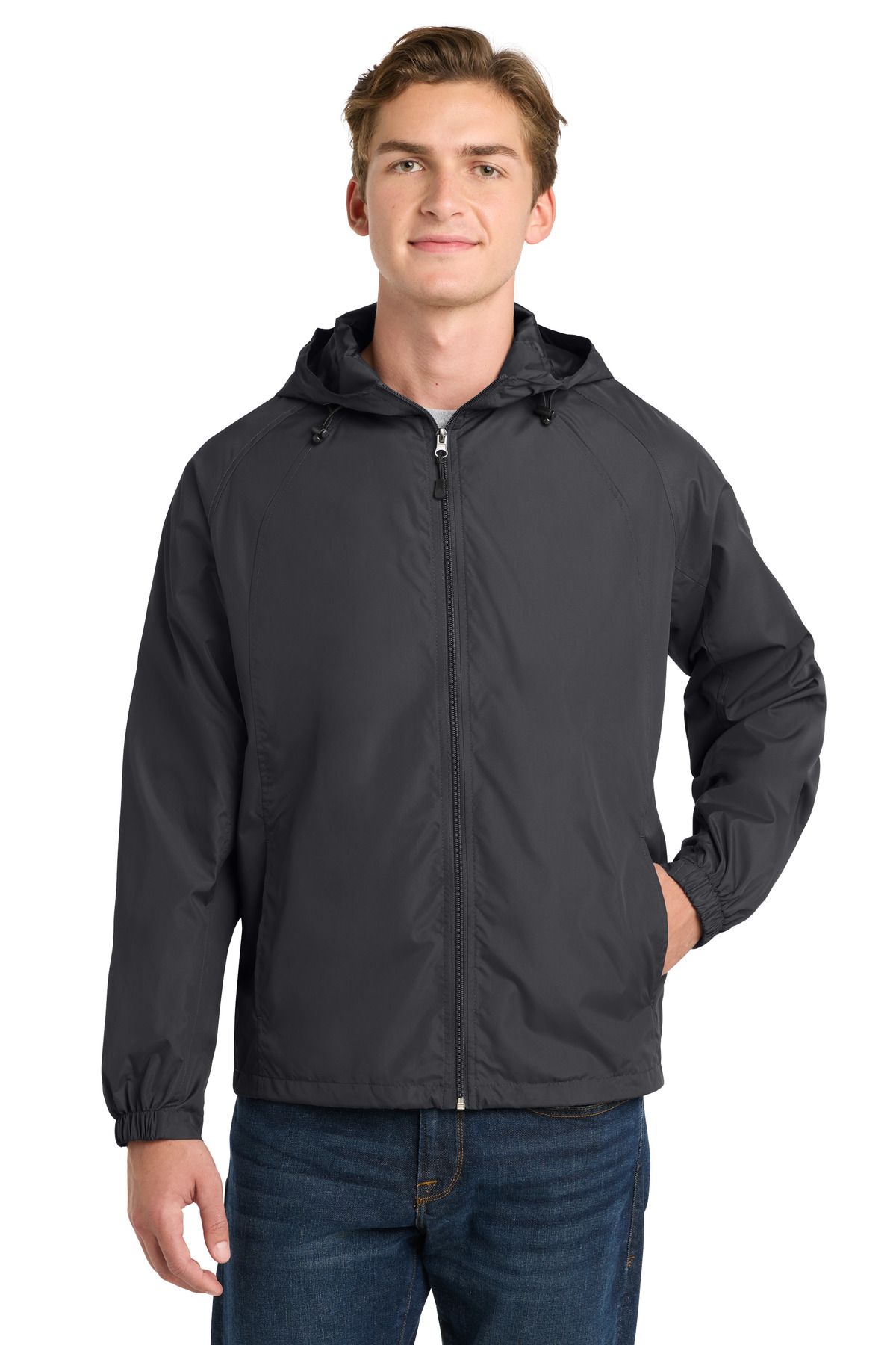 Sport-Tek Hooded Raglan Jacket. JST73 18