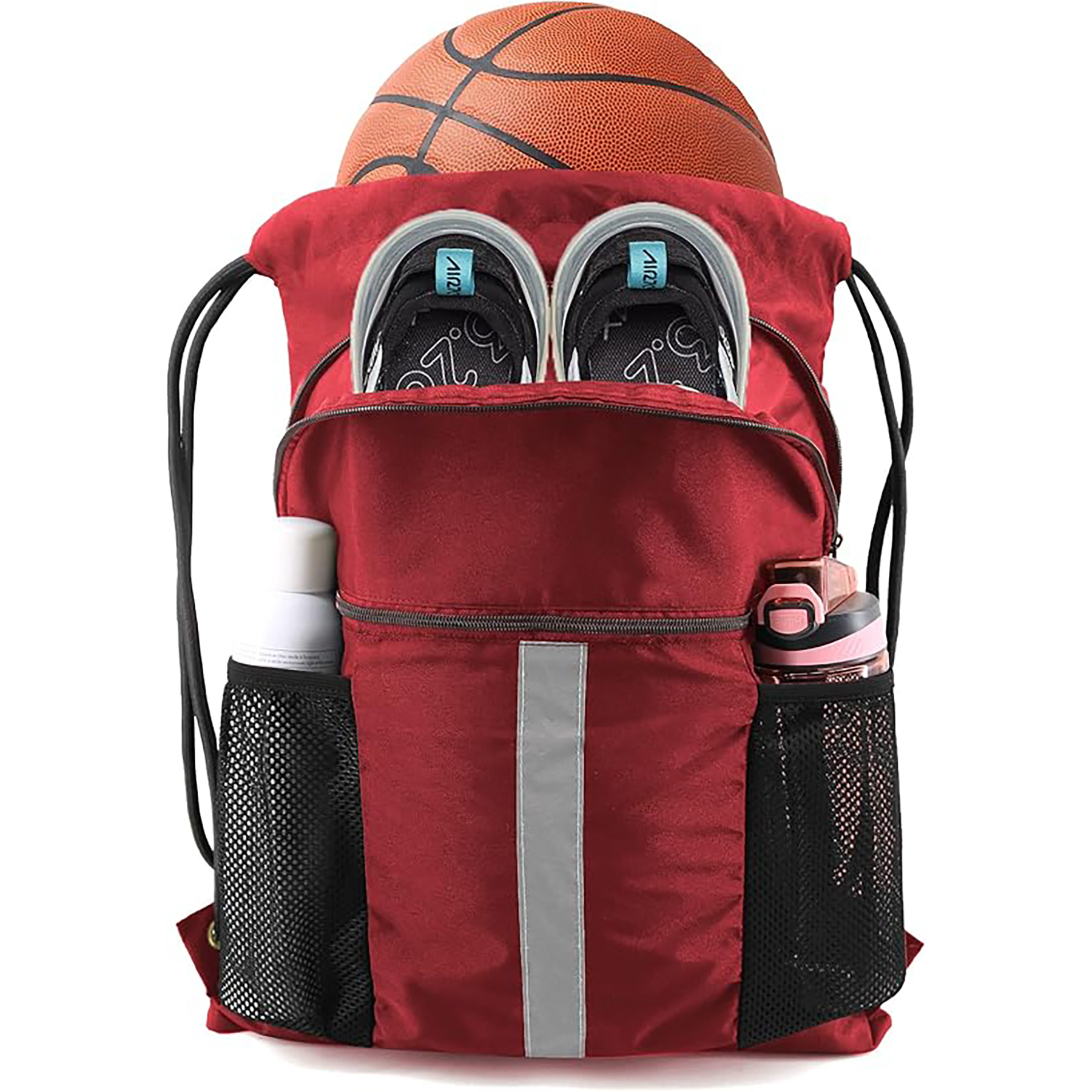 Drawstring Backpack with Shoe Compartment 4