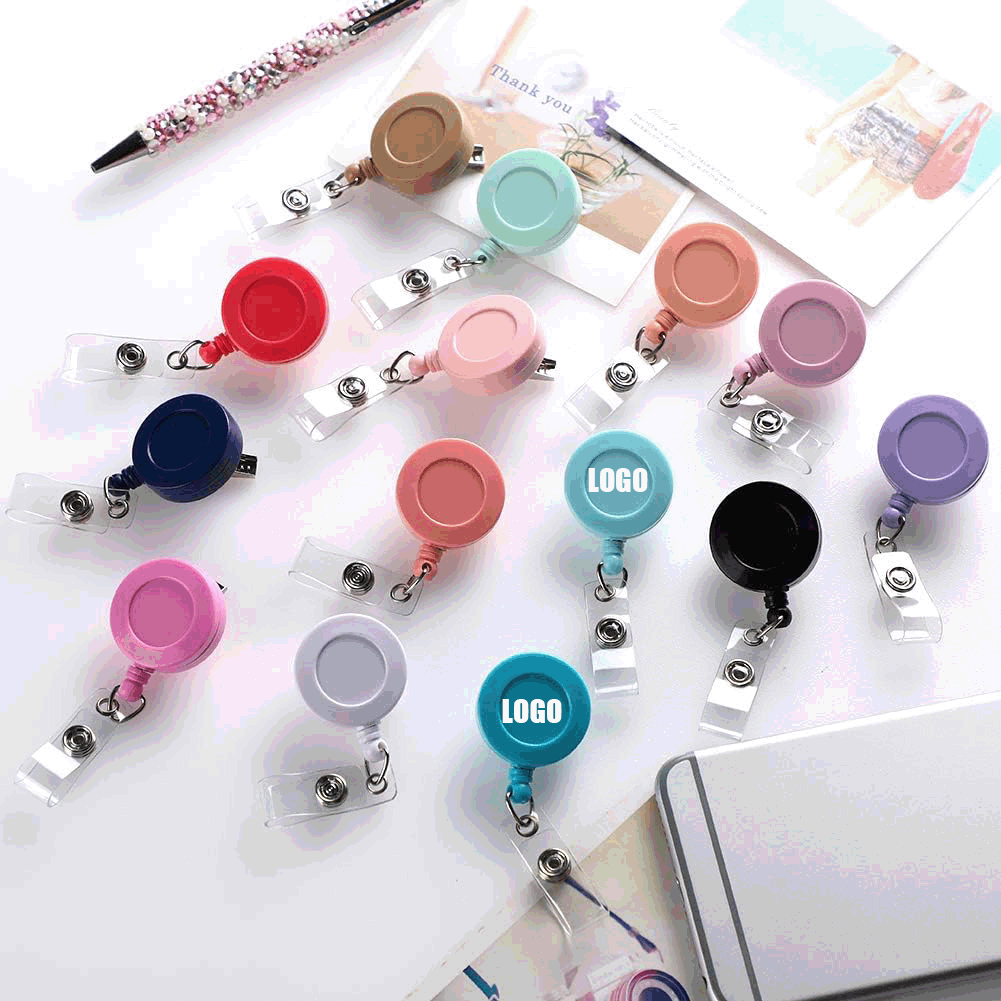 Retractable Badge Reel/ID Badge Holder with 360 Swivel Alligator Clip 2
