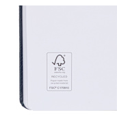 5” x 7” FSC® Recycled Pebble Hard Bound Journal 112