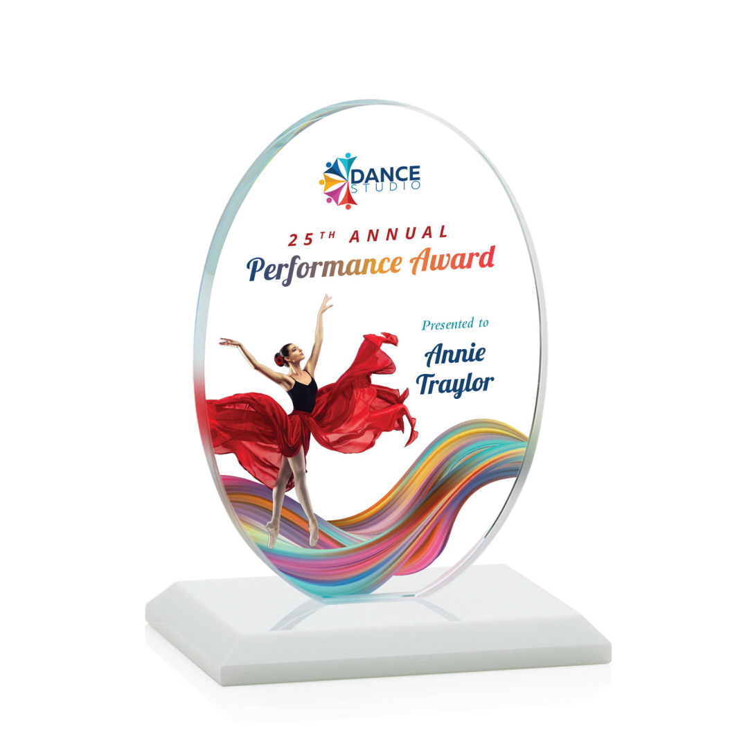 Austin (Vert) VividPrint™ Award - White 3
