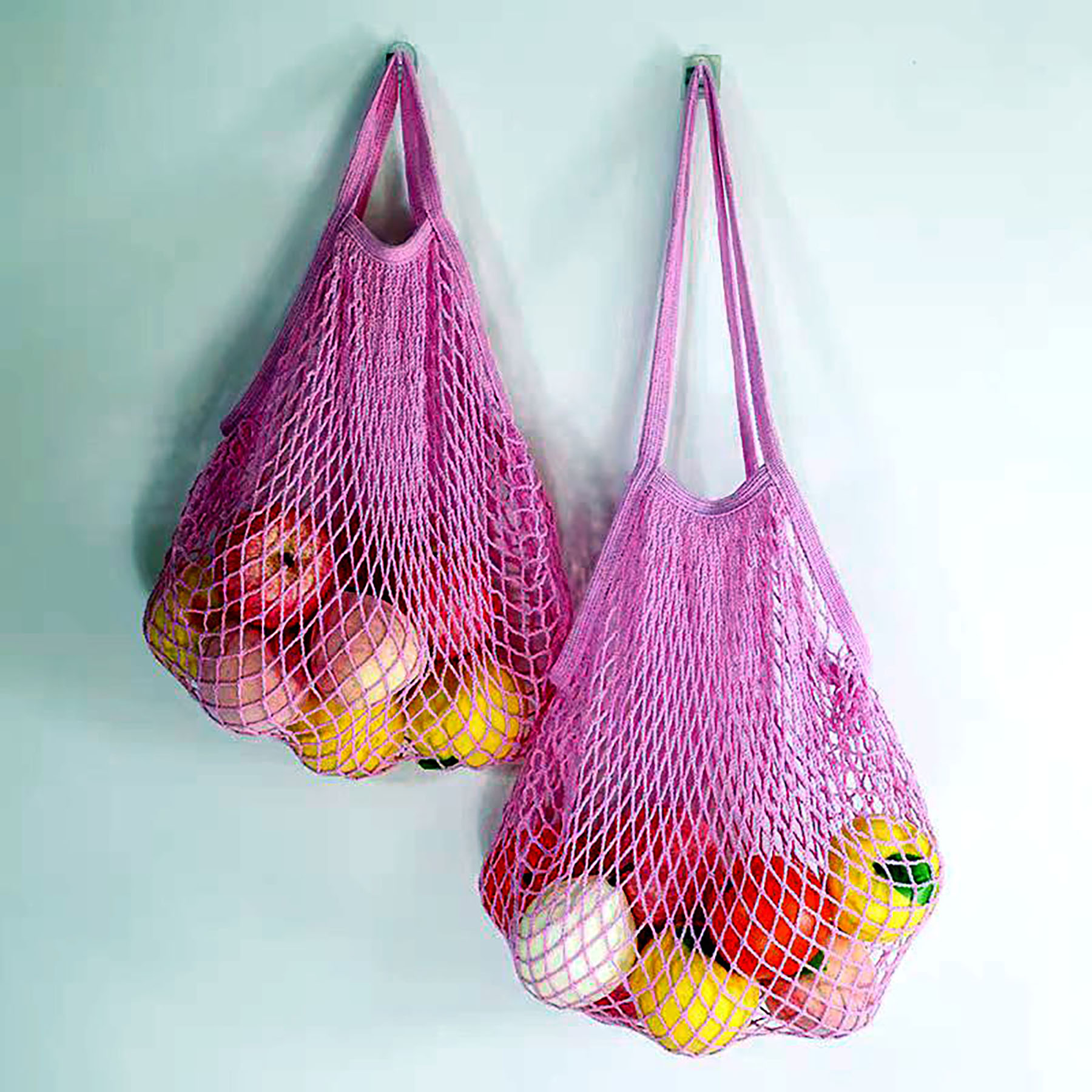 Reusable Mesh Washable Cotton Rope Shopping Bag 20