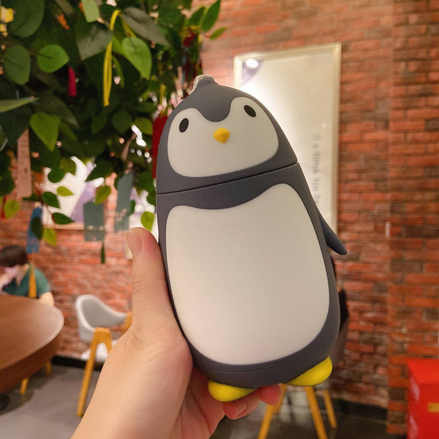 8.73oz Stainless steel cute penguin portable insulated cup 5