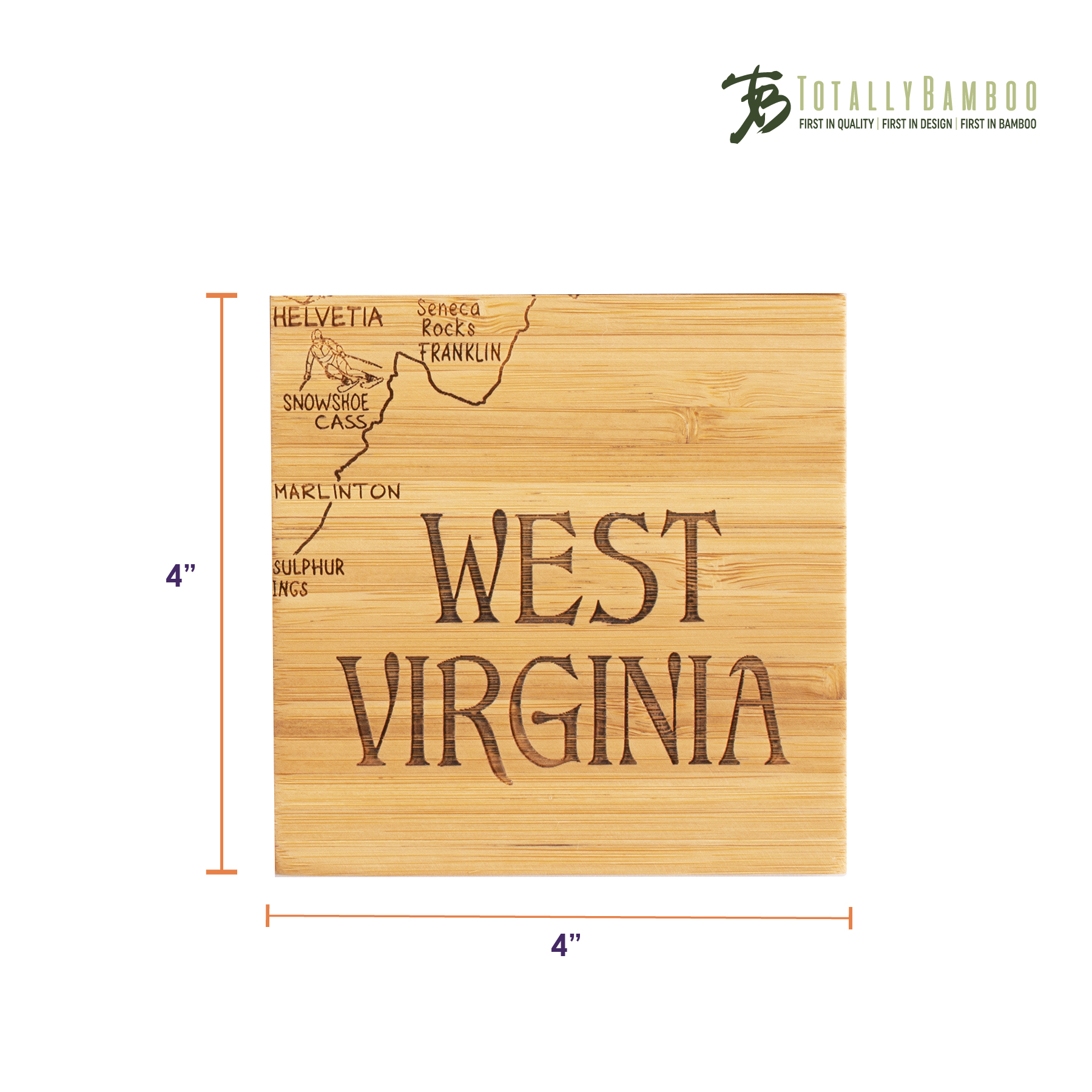 West Virginia Puzzle Coaster Set 1