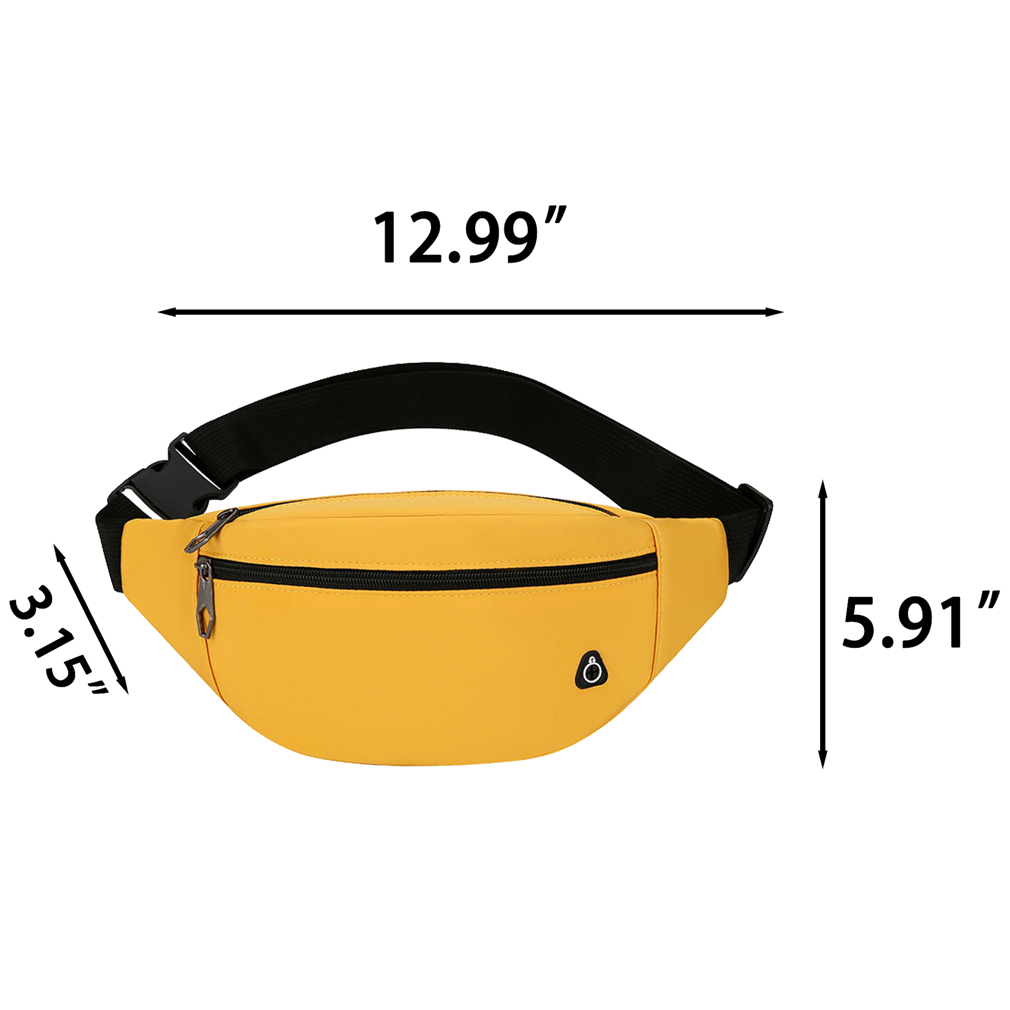 Lightweight Oxford Cloth Hiking Waist Bag 3