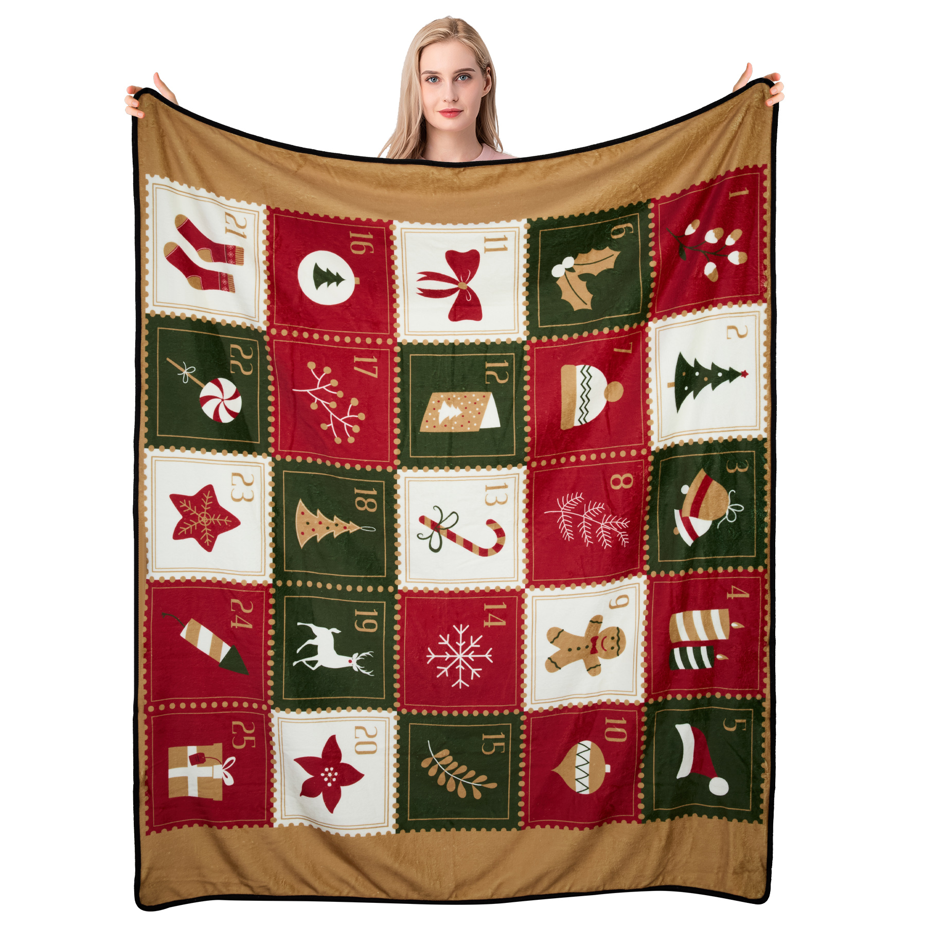 300 GSM Soft Plush Flannel Throw Sublimation Blanket 50" X 60" 4