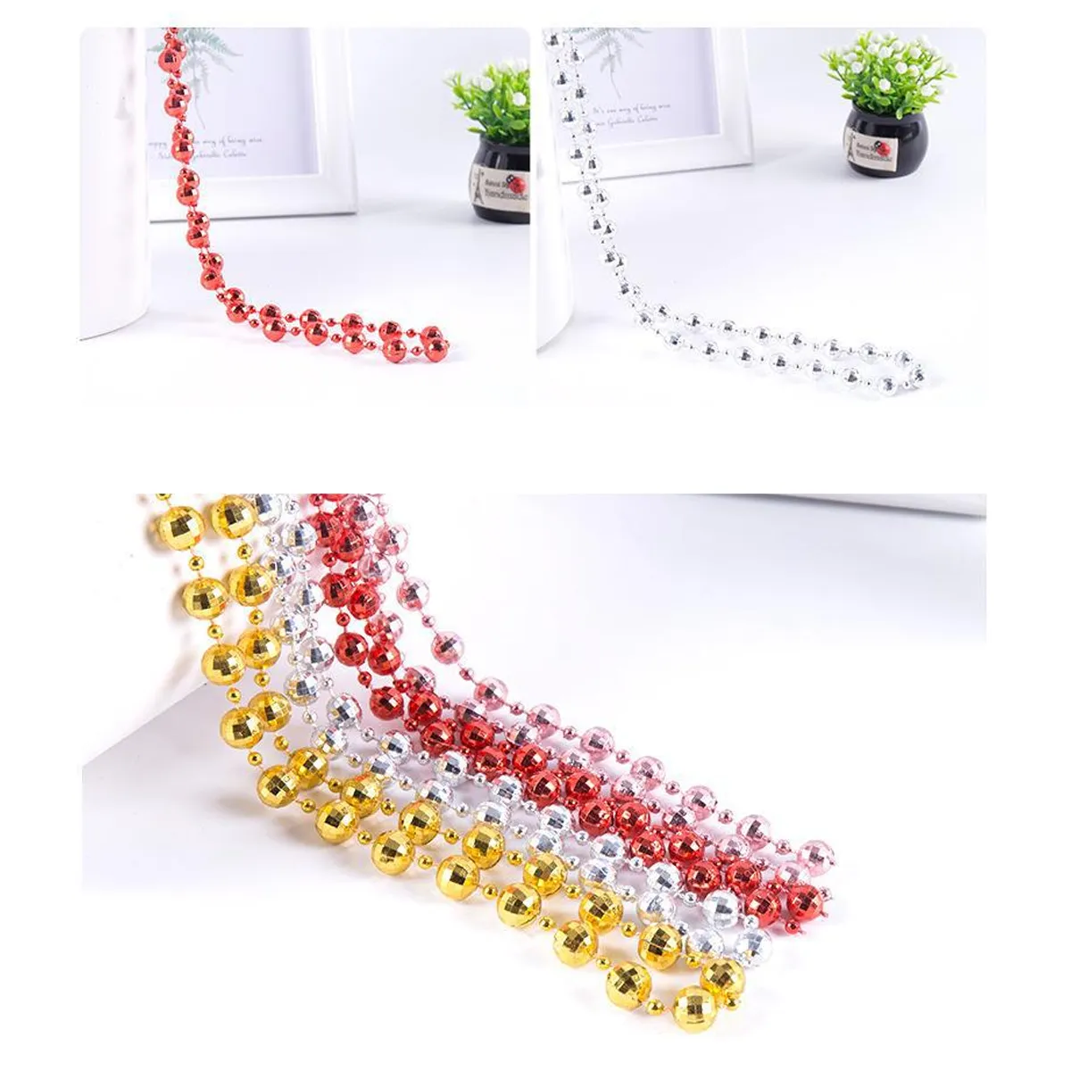 Custom Beads Medallion Necklace Party Supplies Decoration 4