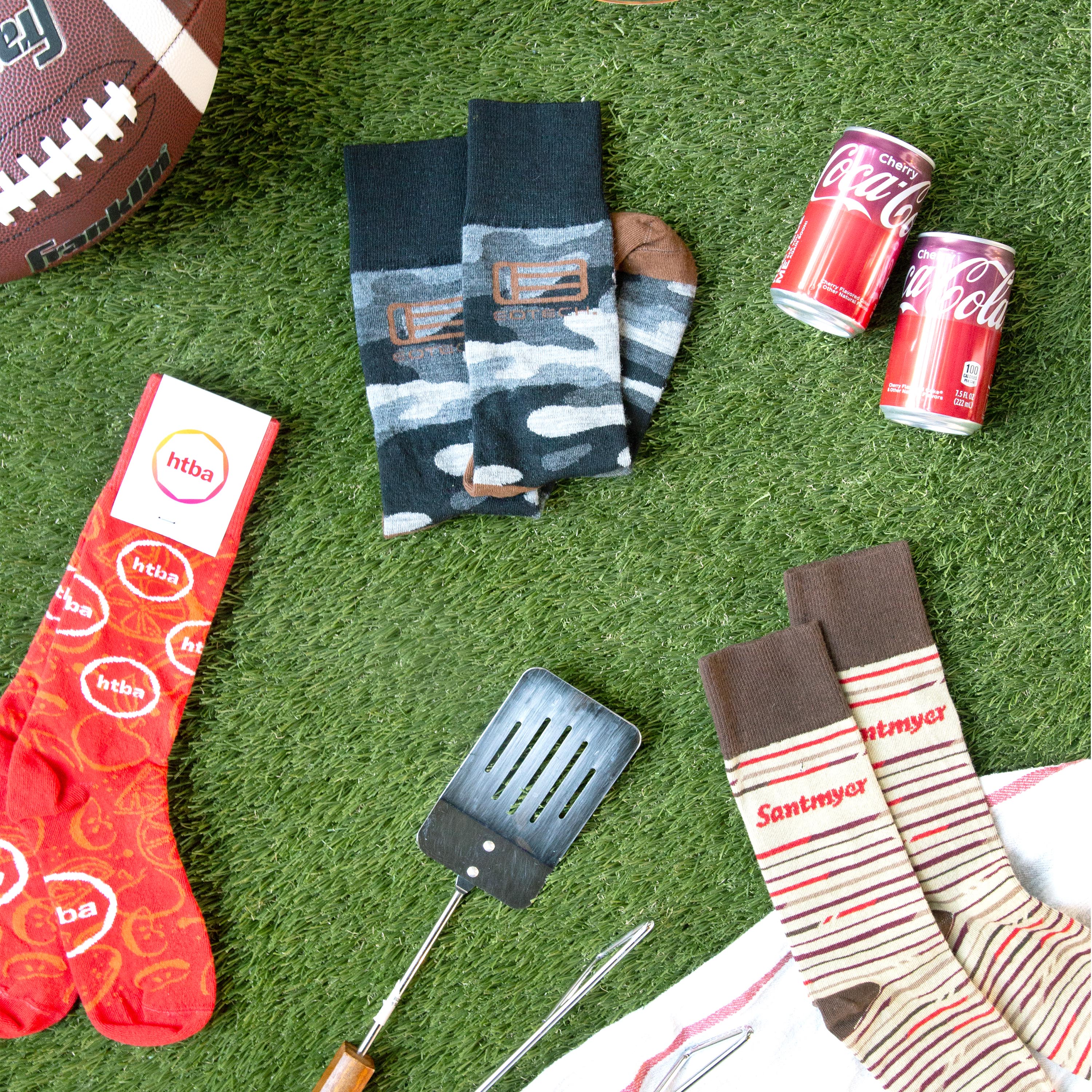 Over the Calf Super Bowl Socks - Game Day Comfort for Football Fans - American Made 2