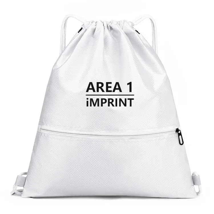 Rhombus Design Drawstring Backpack Bag 8