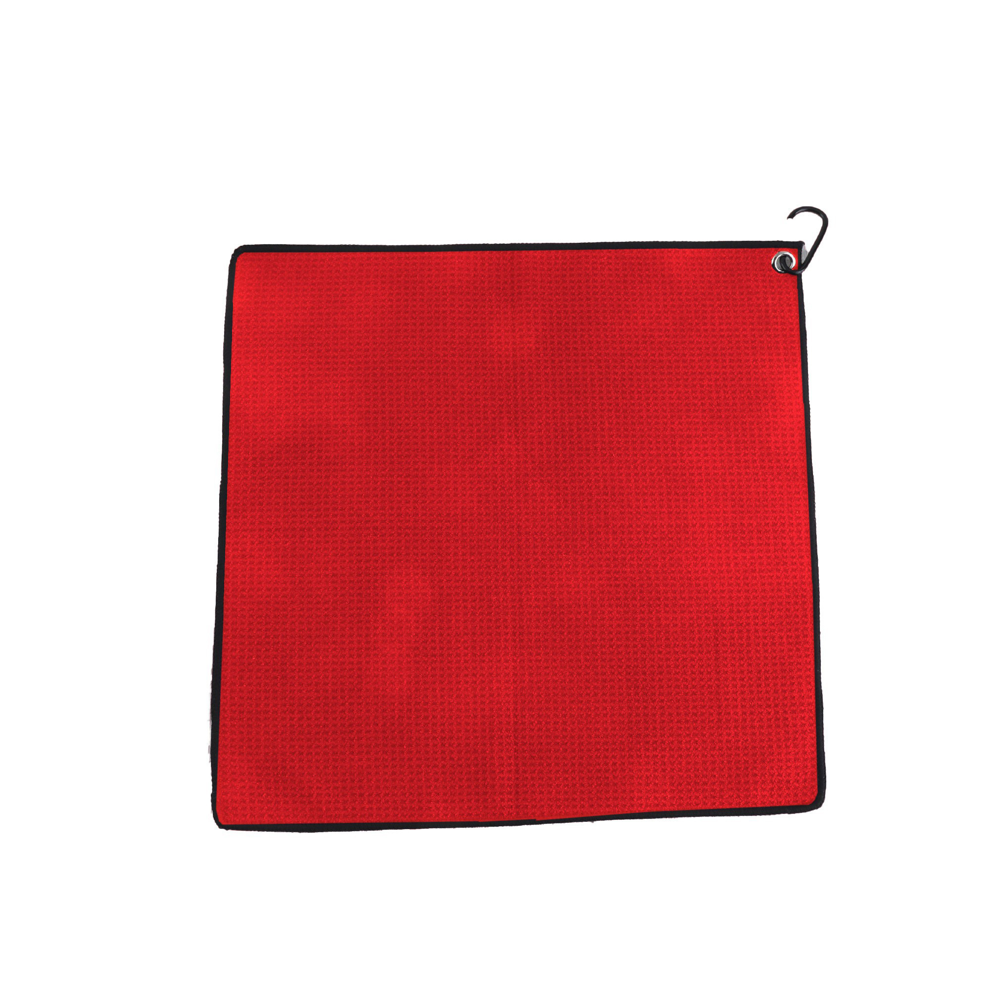 Twelve Inch By Twelve Inch Waffle Microfiber Golf Towel With Grommet 3