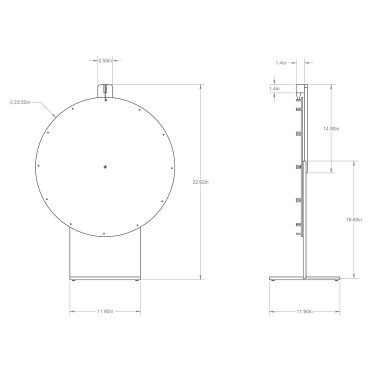 Tabletop Spinner Game With Custom Color and Imprint Ticker Top