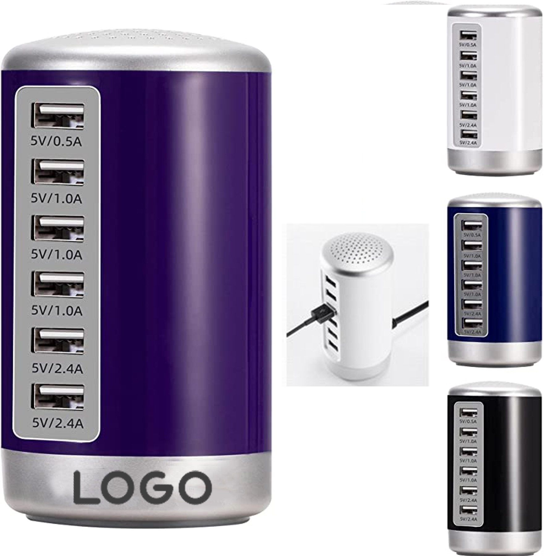 6 Ports Desktop Charging Station 3