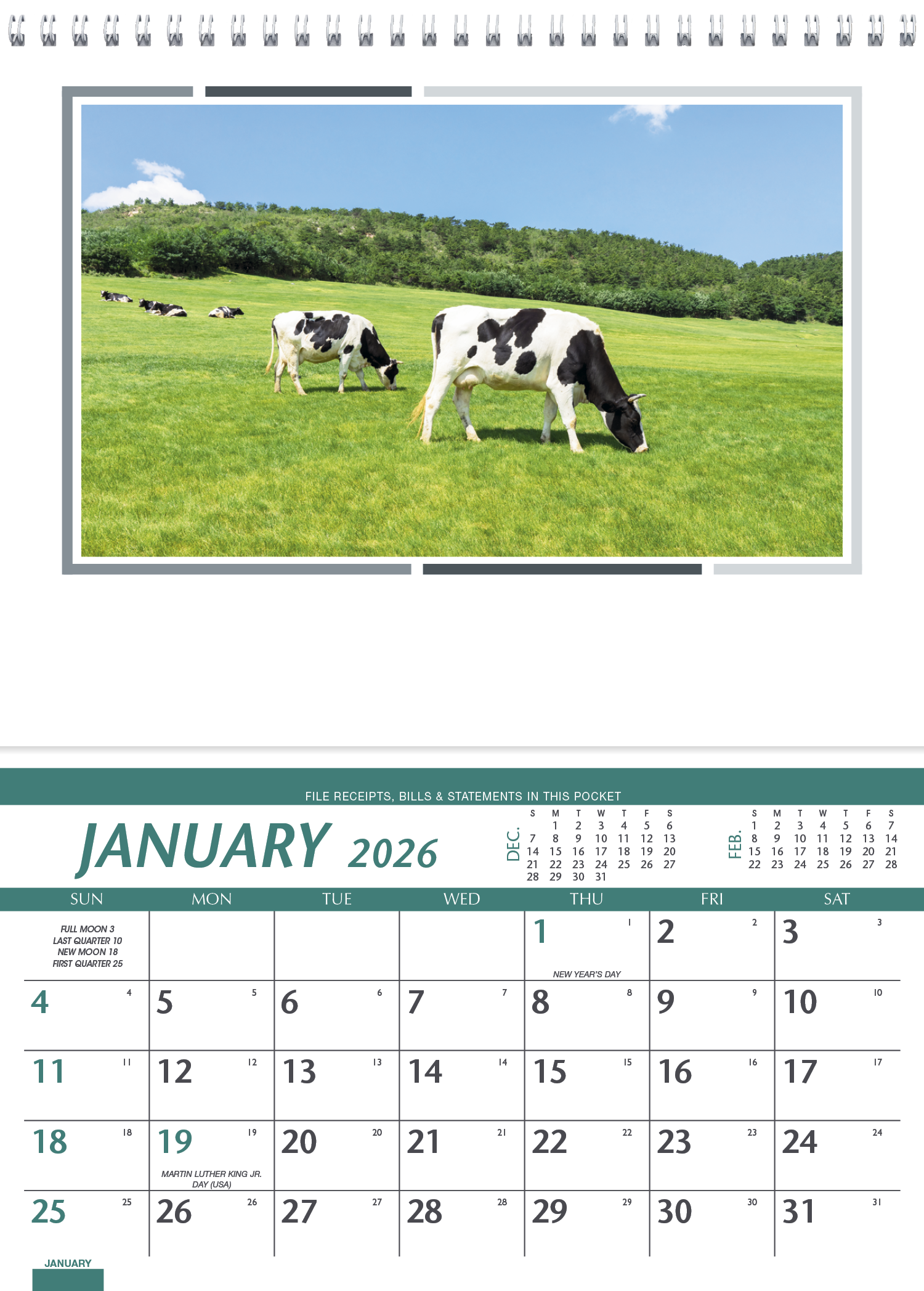 Triumph® Calendars Farm Pocket Calendar 5
