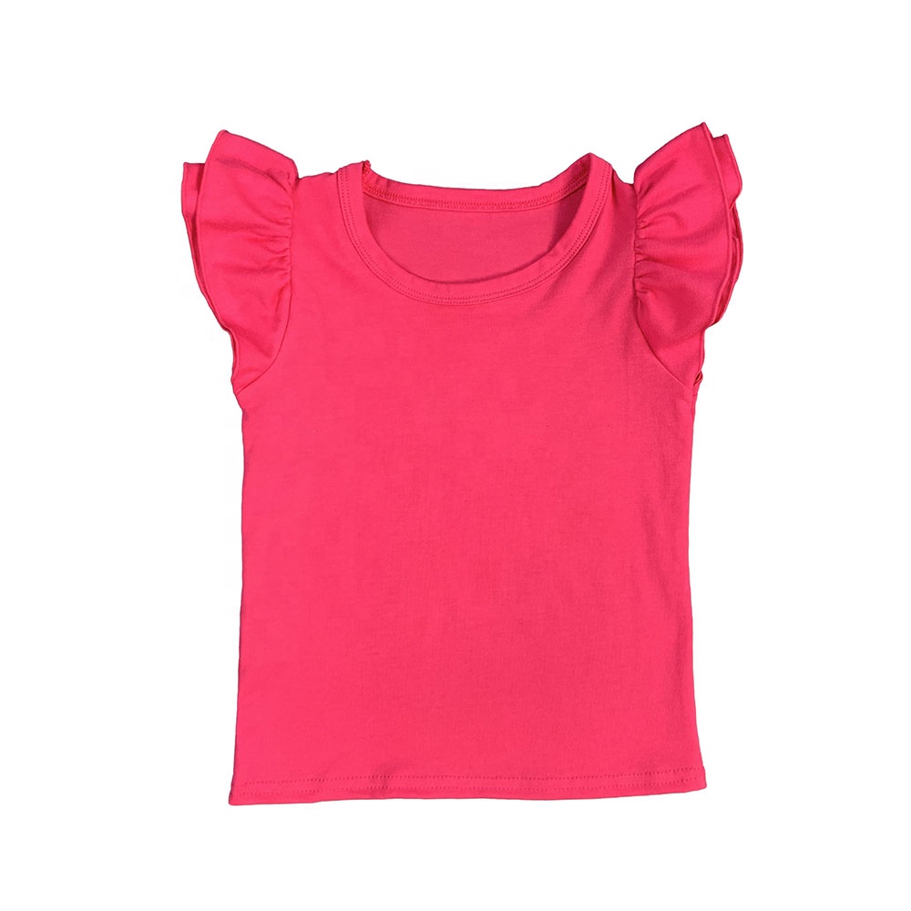 Kids Girl Ruffle Sleeve Shirts 2