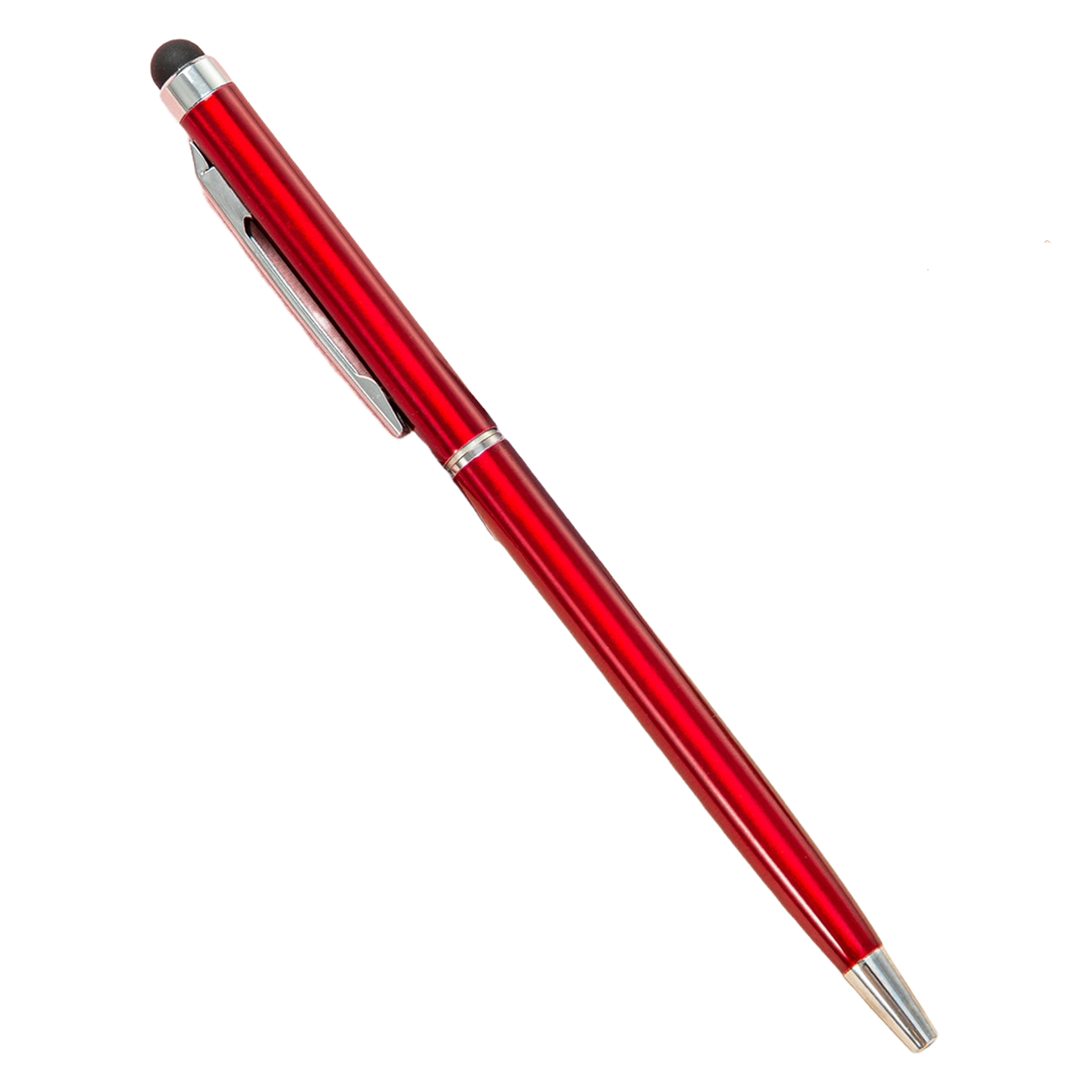 Twist Action Metal Ballpoint Pen W/ Stylus 6