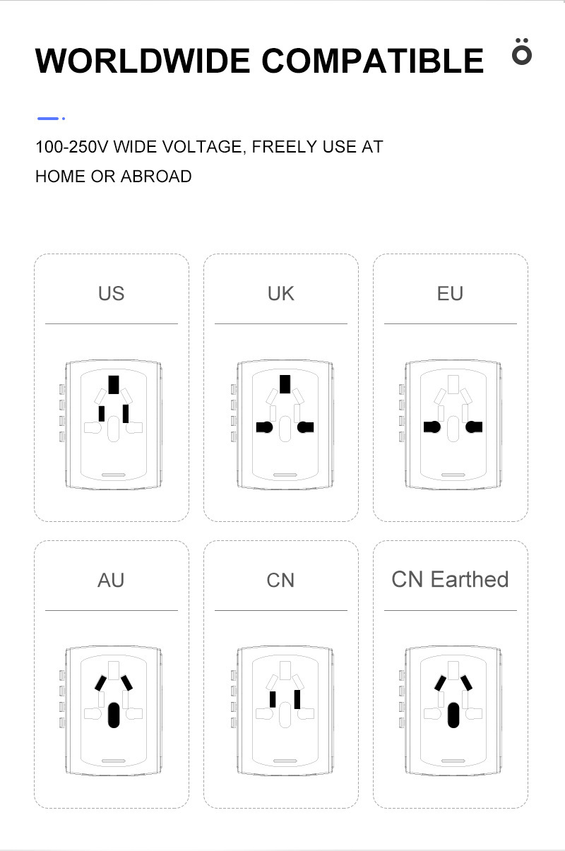 Universal Travel Plug Adapter 5
